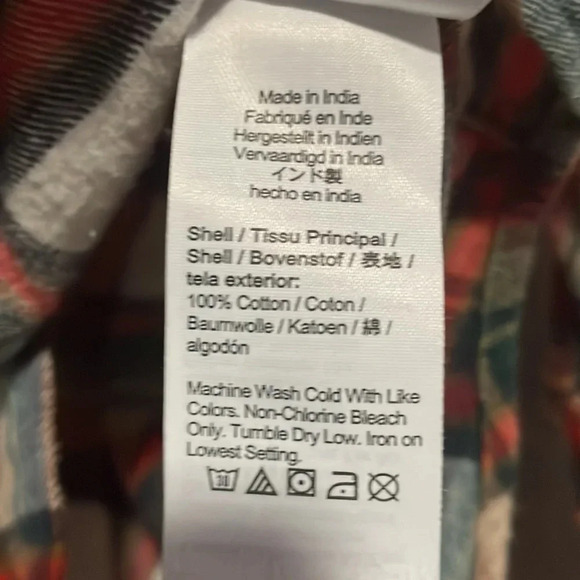 Crewcuts Everyday Plaid Flannel Button Down 4-5 - Picture 3 of 4